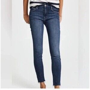 Mother The Looker Ankle Fray Jeans Women's Size 26 Girl Crush